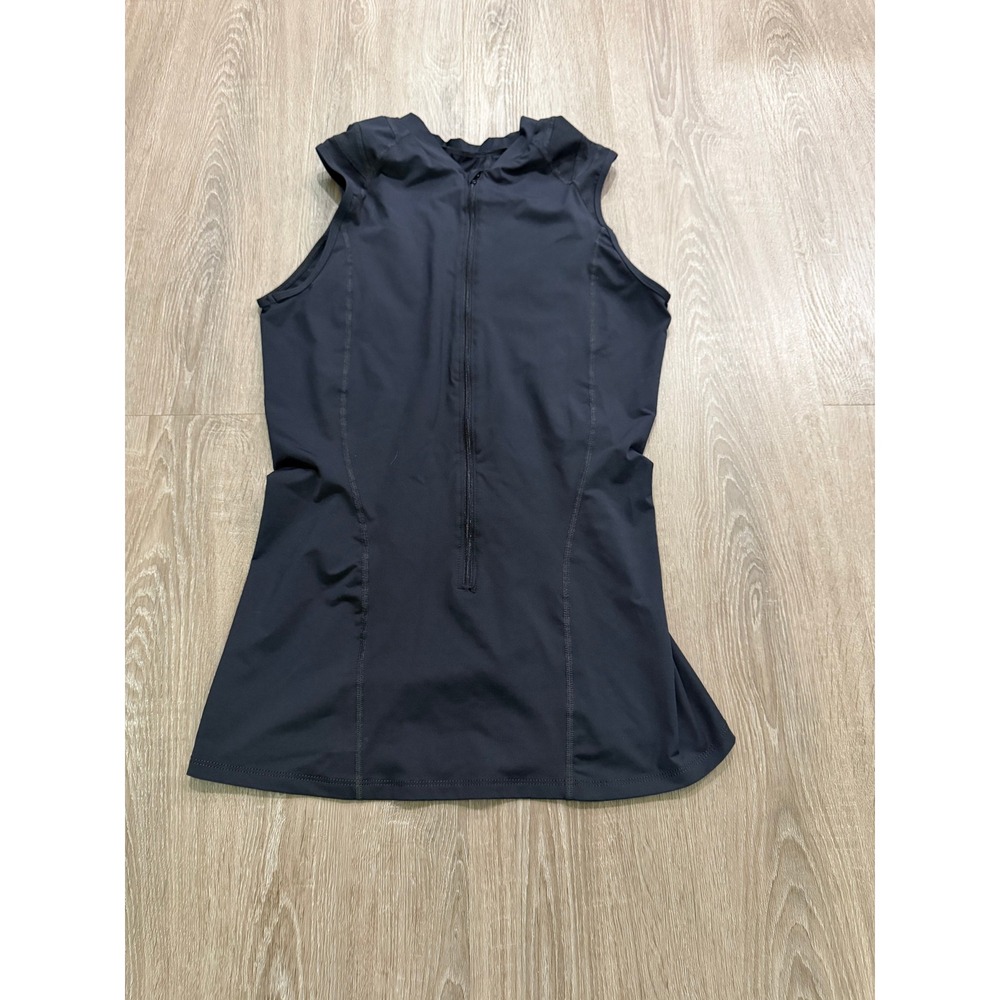 DFND USA Performance Compression Tank Top Black Quarter Zip Sleeveless XXL